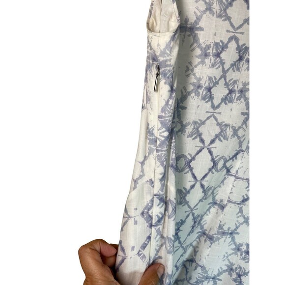 Rebecca Taylor Snake Skin Cotton Fit And Flounce Summer Sundress Size‎ 4 - Picture 7 of 12